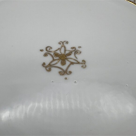 Vintage Hand-Painted Nippon Porcelain Relish Plate & 4 Salt Cellars M Wreath - Picture 5 of 9